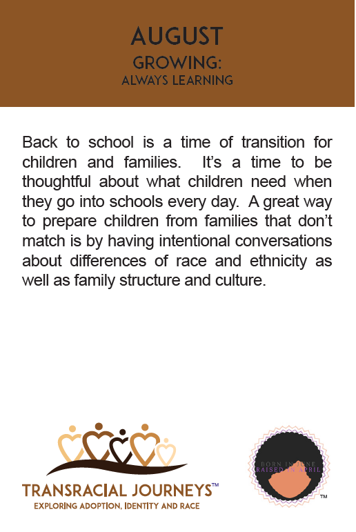 Transracial adoption tips: Parenting Conversation Cards