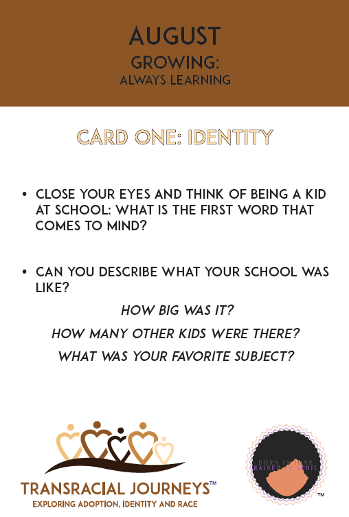 Transracial adoption tips: Parenting Conversation Cards