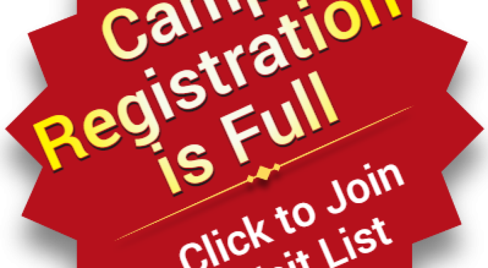 Camp Registration is FUll