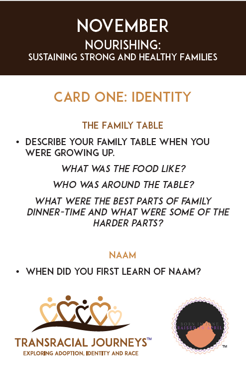 November 1 November Transracial Journeys Cards