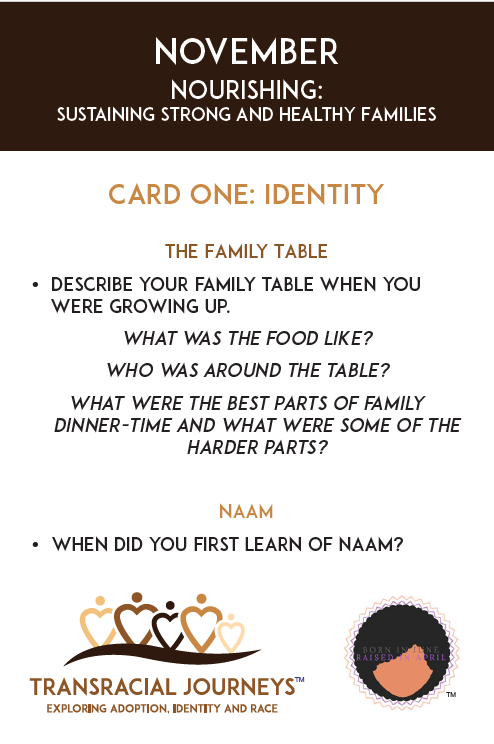 November Transracial Journeys Cards